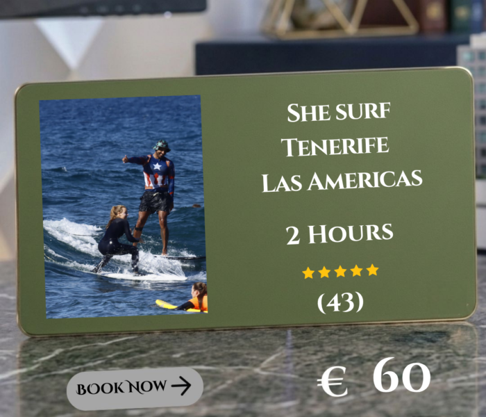 Surf lesson Las Américas