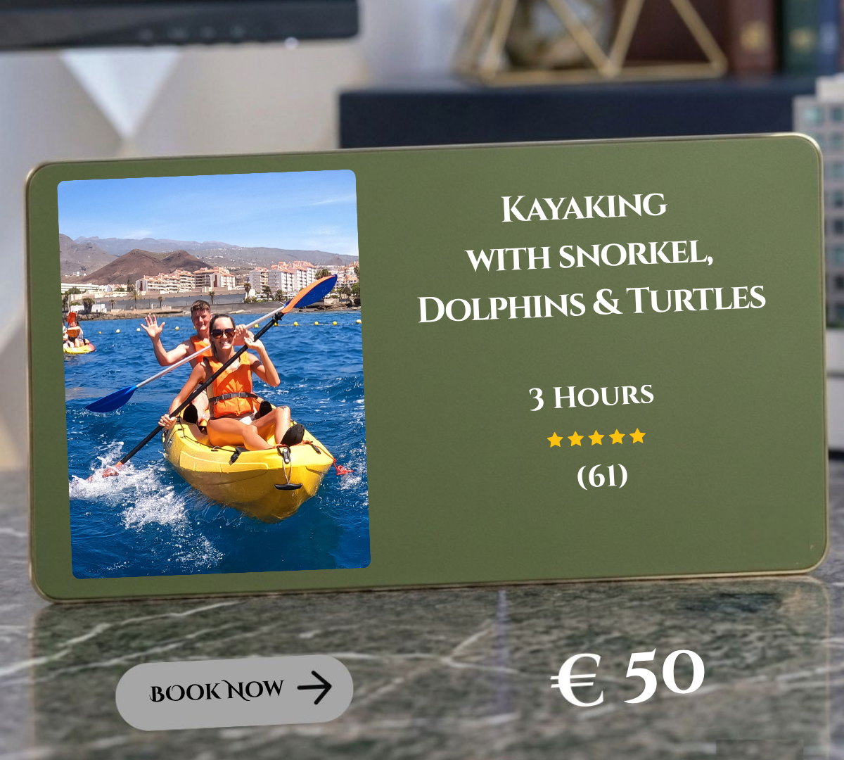 Kayacking, Snokeling, Dolphins and Turtles